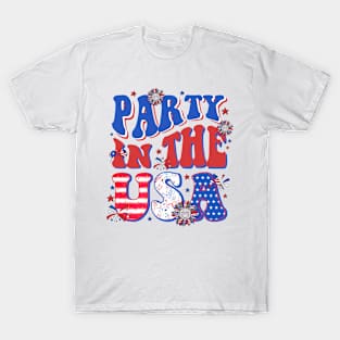 Party In The USA 4th Of July Independence Day USA Vintage T-Shirt